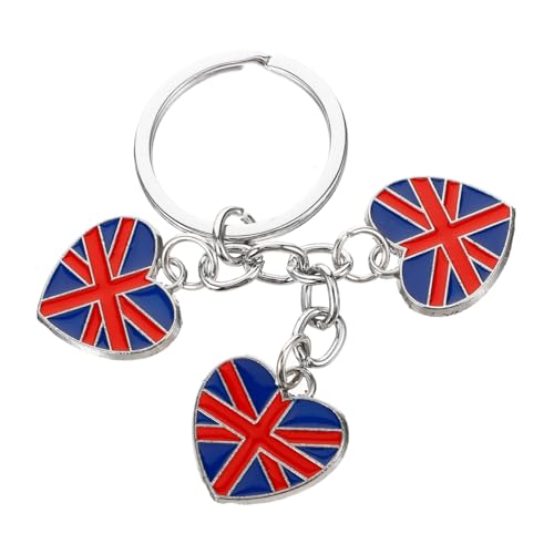 DEARMAMY Schlüsselanhänger Stolz Plüsch Dekorationen Souvenir Flaggen Aufkleber Charme Platte Kette Britisch Anhänger Für Auto Londoner Taschenanhänger Zinklegierung von DEARMAMY