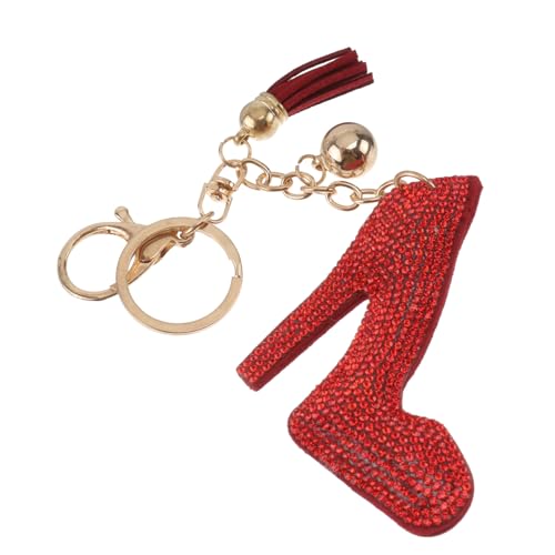 DEARMAMY Schöner Strass-schlüsselanhänger High Heel-Schuh Dekorativer Taschenanhänger Modischer Schlüsselanhänger von DEARMAMY