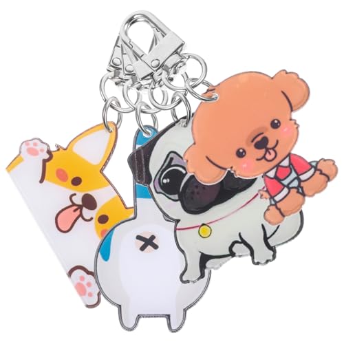 DEARMAMY Einzigartiger Schlüsselanhänger in Corgi-Form Aus Acryl Modischer Für Jungen Und Mädchen Erwachsene von DEARMAMY