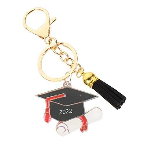 DEARMAMY Abschluss Schlüsselanhänger Mit Eleganter Form Und Flauschigem Tassel Dekoration Für Abschlussfeiern Taschen Und Schlüssel Erinnerungsstück Für Absolventen von DEARMAMY