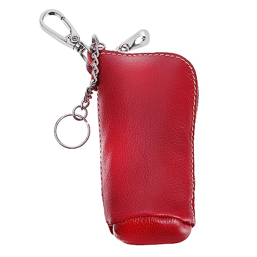 DEARMAMY Pu- Schlüsseltasche Mit Metallreißverschluss Autoschlüsseltasche Als Geldbörse Tragbares Schlüssetui Für Hosentasche Für Schlüssel Ringe Und Münzen von DEARMAMY
