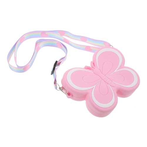 DEARMAMY Umhängetasche mit Schmetterlingen für Mädchen Silikon-geldbörse Geldbörse für Mädchen Accessoires für Modisches und Verspieltes Design von DEARMAMY