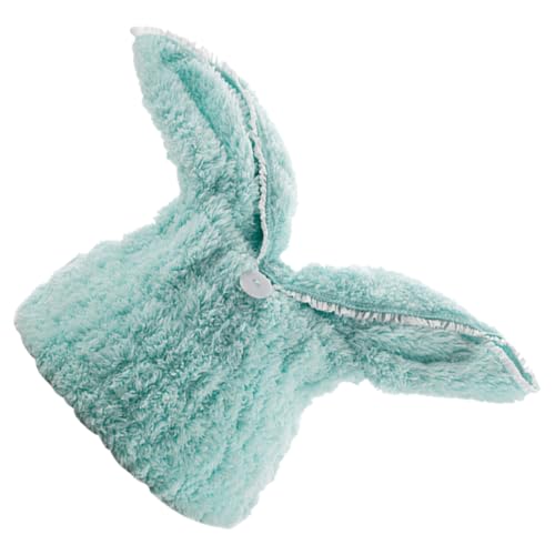 DEARMAMY Bademütze Mit Kaninchenohren Schnell Trocknend Verdickte Duschkappe Mütze Für Damen Badezimmerzubehör Leicht Und Tragbar von DEARMAMY