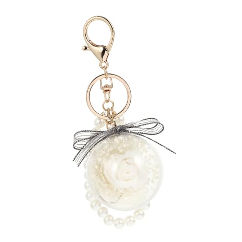 DEARMAMY Eleganter Künstlicher String-schlüssel-Rose-schlüsselbund Konservierter Dekorations-Charme von DEARMAMY