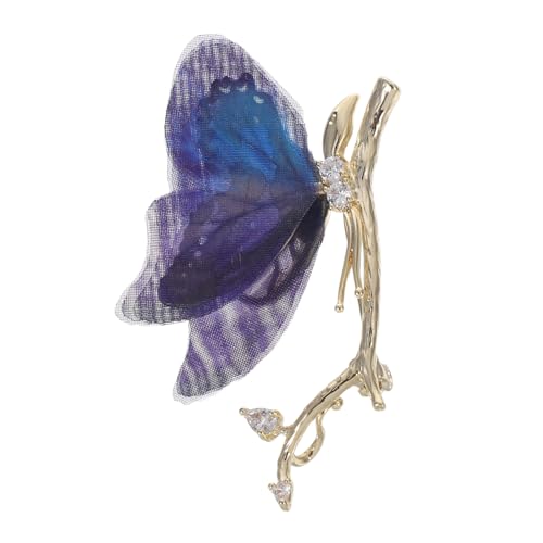 DEARMAMY Schöne Schmetterling-brosche mit Strahlenden Strasssteinen Dekorative Anstecknadel für Brautmode Vielseitig als Schal Jackenbrosche Perfektes Accessoire für Hochzeiten und von DEARMAMY