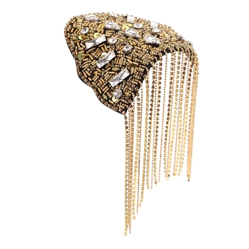 DEARMAMY Schulterklappen mit Quasten und Strasssteinen Schulterepauletten für Kostüme Jacken und Taschen Strapazierfähiges und Elegantes Zubehör Gold für Partys und Anlässe DEARMAMY Schulterklappen mit Quasten und Strasssteinen Schulterepauletten für Kostüme Jacken und Taschen Strapazierfähiges und Elegantes Zubehör Gold für Partys und Anlässe von DEARMAMY