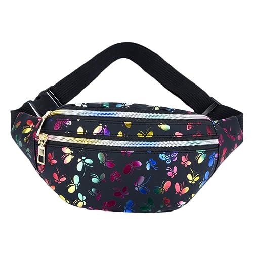 DEARMAMY Schwarze Brusttasche Aus Pu-Material Stylische Hüfttasche Für Damen Multifunktionale Crossbody-umhängetasche Kompakt Und Langlebig von DEARMAMY