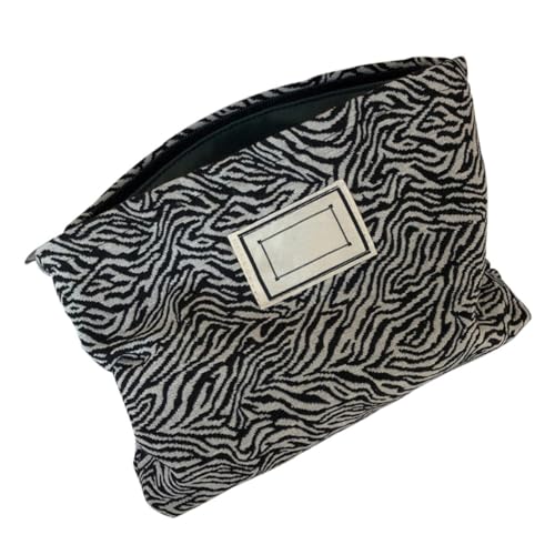 DEARMAMY Schwarze Weiße Kuh Leopardenmuster Kosmetiktasche Mode Handgelenktasche Waschbeutel Vielseitig für Reise Business Alltag Praktische Fächer Leicht und Tragbar für Damen und DEARMAMY Schwarze Weiße Kuh Leopardenmuster Kosmetiktasche Mode Handgelenktasche Waschbeutel Vielseitig für Reise Business Alltag Praktische Fächer Leicht und Tragbar für Damen und von DEARMAMY