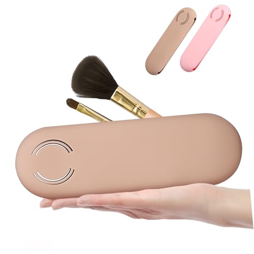 DEARMAMY Silikon Make Up Pinselhalter Für Reisen Praktische Make Up Tasche Im Idealer Organizer Für Kosmetikbürsten Handlich Und Leicht Transportierbar von DEARMAMY