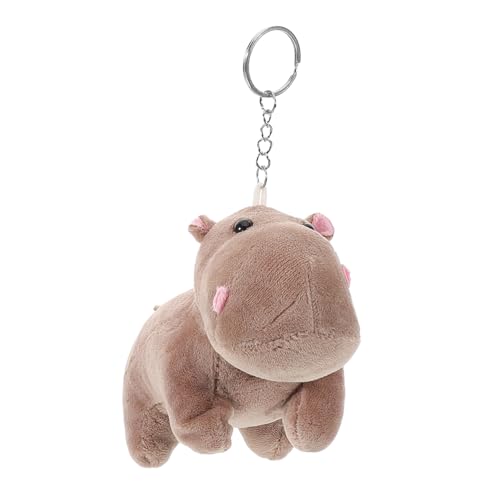 DEARMAMY Nilpferd-schlüsselanhänger Kuscheltiere Lustiger Schlüsselanhänger für Jungen und Mädchen Plüsch-schlüsselschnalle Dekorativer Schlüsselanhänger für Taschen Charms für Schultaschen von DEARMAMY