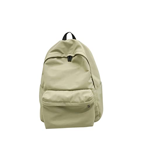 DEARMAMY Solid Color Backpack Für Studenten Multifunktionale Aufbewahrungstasche Lichtgrün Und Geräumig Für Männer Und Frauen Stilvoller Campus-Rucksack von DEARMAMY