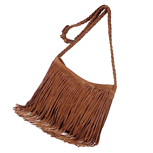 DEARMAMY Handtaschen Fransen Für Frauen 2023 Messenger Bag Geldbörse Stilvolle Quaste Crossbody Für von DEARMAMY