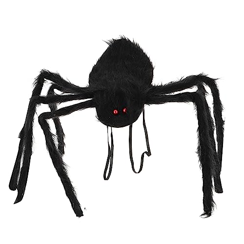 DEARMAMY Spider Accessory Bag Für Halloween Mädchen-Rucksack Mit Großer Plüschspinne Gruselige Dekoration Für Halloween-Partys Verstellbare Faltbare Und Flexible von DEARMAMY