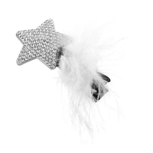 DEARMAMY Stern-plüsch-haarspange Für Frauen Seitliche Spange Neuartiges Haar-accessoire Party-haarnadel Modische Dekorative Haarspange von DEARMAMY