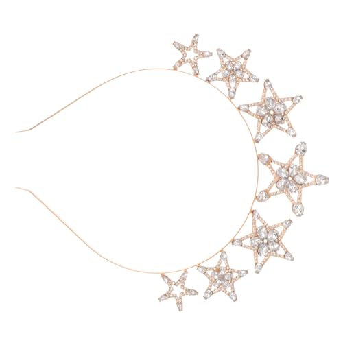 DEARMAMY Haarband Brautschmuck Kristall-kopfschmuck Stirnband Für Damen Goldfarben Für Damen DEARMAMY Haarband Brautschmuck Kristall-kopfschmuck Stirnband Für Damen Goldfarben Für Damen von DEARMAMY
