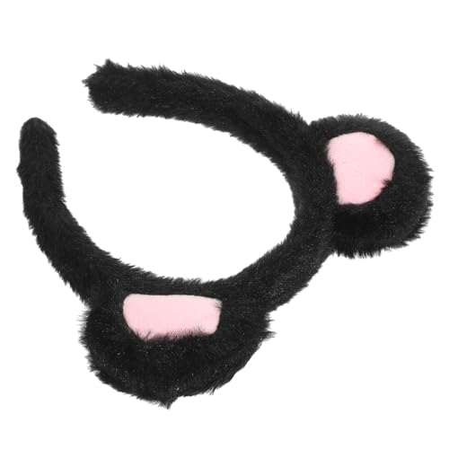 DEARMAMY Bärenohren Haarreif Für Frauen Kuscheliges Cosplay Stirnband Für Kostümparty Süßes Tierohren-accessoire Zum Schminken Und Waschen Des Gesichts Für Festivals Und Mottopartys von DEARMAMY