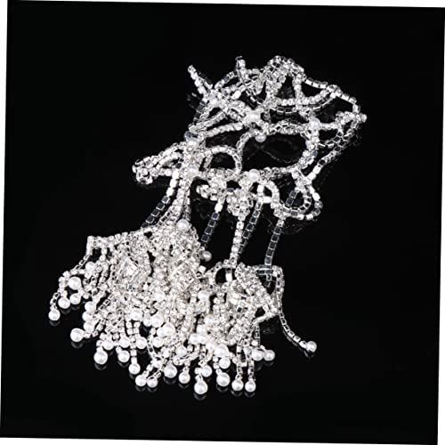 DEARMAMY Stirnkette Damen Haarschmuck Kopfschmuck Hochzeit Party Schmuck für Erwachsene Modisches Accessoire Langlebig und Auffällig von DEARMAMY