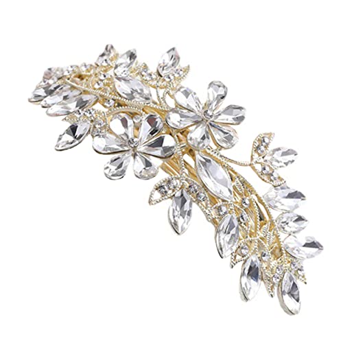 DEARMAMY Strass Blumen Haarspange Frühling Damen Haar Clips Frauen Kopfschmuck Zarte Haarnadeln von DEARMAMY