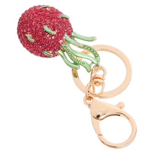 DEARMAMY Adorable Schlüsselanhänger Im Design Feinen Drachenfrucht Mit Glitzersteinen Accessoire Für Handtaschen Geschenkidee Für Lebendige Farben Und Stilvolle von DEARMAMY