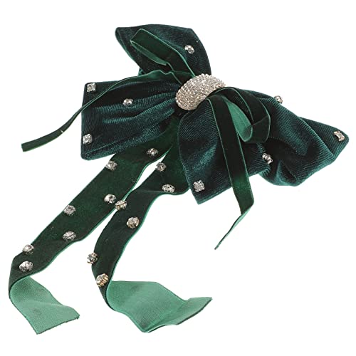 DEARMAMY Schleife Haarspange Mit Langem Und Strass-bowknot-haarspange Haarband Schleifenclip Für Mädchen Und Frauen Hochwertiges Material Verblasst Verformt Oder Bricht Nicht von DEARMAMY