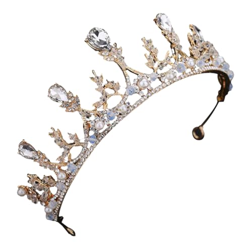 DEARMAMY Strass Tiara Hochzeit Kopf Dekor Strass Tiara Hochzeitskleid Ornament Haarschmuck Zubehör Hochzeit Bedarf DEARMAMY Strass Tiara Hochzeit Kopf Dekor Strass Tiara Hochzeitskleid Ornament Haarschmuck Zubehör Hochzeit Bedarf von DEARMAMY