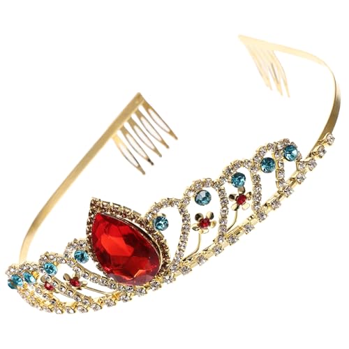 DEARMAMY Strass-stirnband Mädchen Krone Gold Klein Fee Für Erste Tiara Dekorationen Funkeln Hochzeit Party Haarschmuck Haarzubehör Strasssteine von DEARMAMY