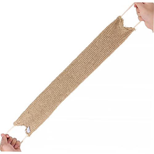 DEARMAMY Streifen Badetuch zurückziehen Körperpeeling-Luffa-Bürste Handtuch Körperbürste lang Bürste für Körperpeeling Körperwäscher Peeling-Körperpeeling schrubben körper bürste Jute von DEARMAMY