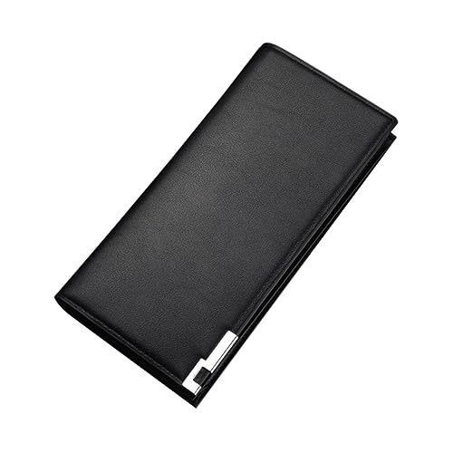 DEARMAMY Herren Geldbörse Aus Hochwertigem Pu- Praktische Aufbewahrungstasche Für Kreditkarten Und Bargeld Schlichtes Design Für Täglichen Gebrauch Schwarz von DEARMAMY