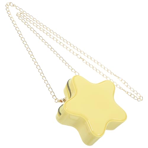 DEARMAMY Süße Stern-Handtasche Für Mädchen Modische Umhängetasche Mini-Stern-Einkaufstasche Kunstpelz-Pentagramm-Handtasche Umhängetasche Mit Reißverschluss Für Frauen von DEARMAMY