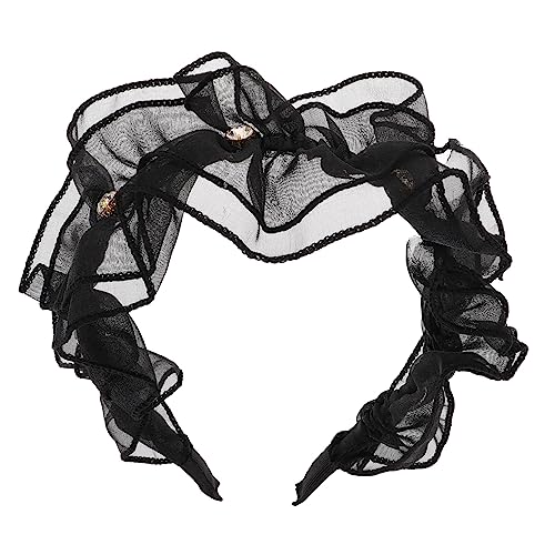 DEARMAMY Süßes Haarschmuck Stirnband mit Rüsche für Damen Haarband für Partys Fotoshootings und Leicht und Bequem von DEARMAMY