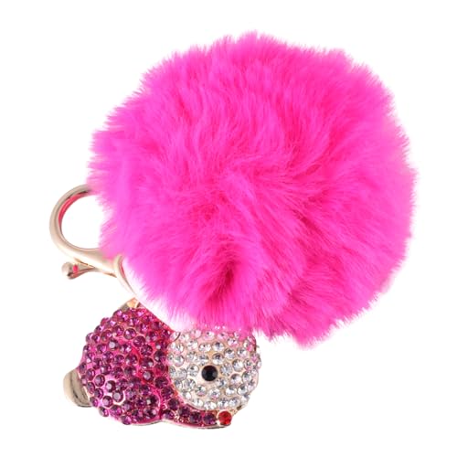 DEARMAMY Kreativer Plüsch Schlüsselanhänger Hasenform Mit Strass Für Taschen Und Autoschlüssel Rosafarbene Deko Für Ostern Und Geburtstagsgeschenke von DEARMAMY