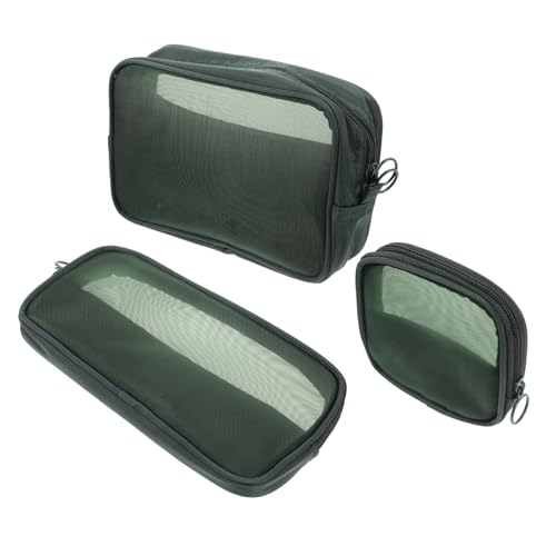 DEARMAMY Teiliges Mesh Kosmetiktaschen Für Damen Große Kapazität Make Up Beutel Lippenstift Und Puderbeutel Transparente Reise Organizer Für Unterwegs von DEARMAMY