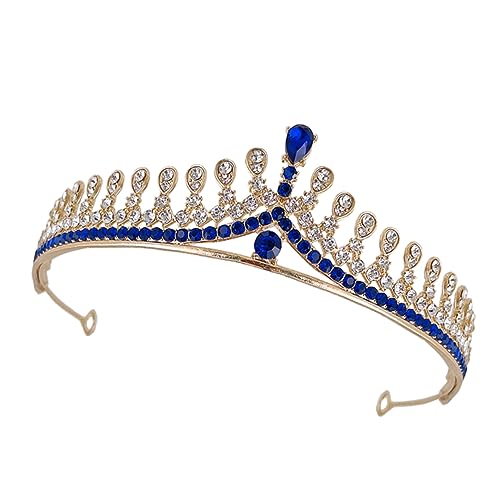 DEARMAMY Braut Krone Strass Haarschmuck Für Frauen Hochzeit Party Metallkrone Damenkrone Strasskronen Für Braut Und Brautjungfern von DEARMAMY