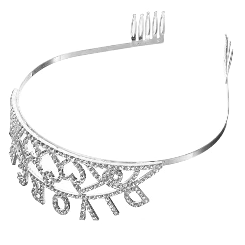 DEARMAMY Tiara Geschieden Dekorationen Krone Für Frauen Geburtstagskronen Für Frauen Hochzeit Junggesellin Krähe Abschlussball Zukünftige Braut Party Silver Zinklegierung DEARMAMY Tiara Geschieden Dekorationen Krone Für Frauen Geburtstagskronen Für Frauen Hochzeit Junggesellin Krähe Abschlussball Zukünftige Braut Party Silver Zinklegierung von DEARMAMY