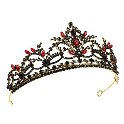 DEARMAMY Tiara Hochzeit Braut Frauen Krone Vintage Braut Einfache Haardekoration Hochzeit Für Die Braut Hochzeitsdeko Braut Kopfschmuck Für Hochzeit Prinzessin Vintage Haarschmuck von DEARMAMY