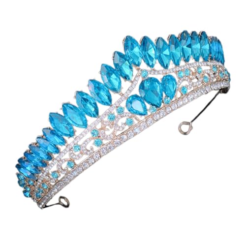 DEARMAMY Tiara Kristallkrone Für Braut Hochzeit Geburtstag Kopfbedeckung Mit Strassdekor Stilvolles Stirnband Für Frauen Und Formelle Anlässe von DEARMAMY