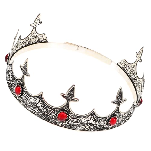 DEARMAMY Herren Vintage Krone Cosplay Königskrone für Party Dekorative Metall Prinz Kopfbedeckung für Erwachsene von DEARMAMY