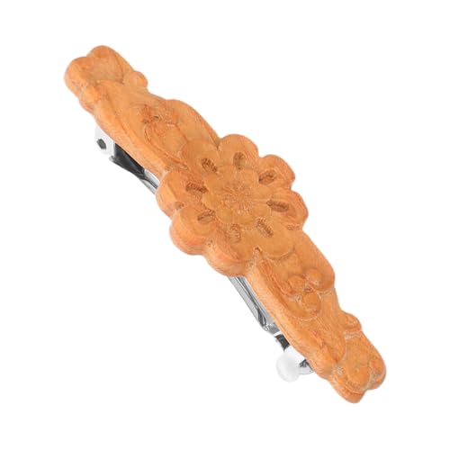 DEARMAMY Traditionelle Chinesische Holz haarspange mit Frühlingsclip Handgefertigtes Blumen design Retro stil Haaraccessoire für Frauen Passend zu Hanfu Qipao und Festlichen Anlässen von DEARMAMY