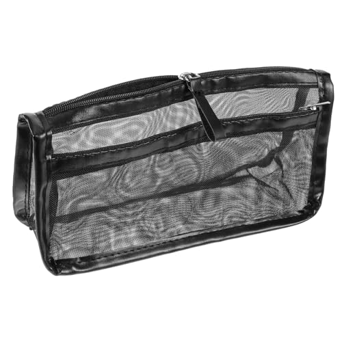 DEARMAMY Transparente Mesh Stiftetasche mit Reißverschluss Robuste Kosmetiktasche und Organizer Vielseitig für Büro Reisen und Make Up Leicht Langlebig Großzügiges Fassungsvermögen von DEARMAMY