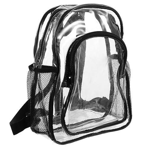 DEARMAMY Transparenter Rucksack Für Frauen PVC Klarer Schulterrucksack Ideal Für Sport Festivals Und Strand Leichter Durchsichtiger Turnbeutel Mit Kordelzug von DEARMAMY