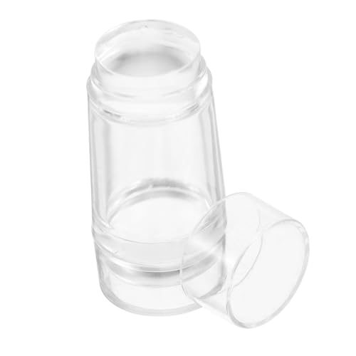 DEARMAMY Transparenter Silikon Nail Stamper mit Dualkopf und Scraper Klarer Jelly Stempel für French Manicure Vielseitiges Nageldesign Werkzeug für Präzise Nail Art und DIY French Tip von DEARMAMY