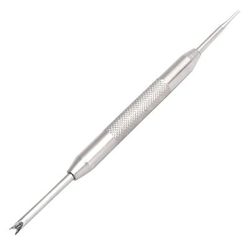 DEARMAMY Uhrenreparaturwerkzeug Doppelendiger Uhrenarmband Federsteg Entferner Aus Edelstahl Und Kunststoff 8,5cm Für Damen Und Herren Uhrenglied Entferner Vielseitig Einsetzbar von DEARMAMY