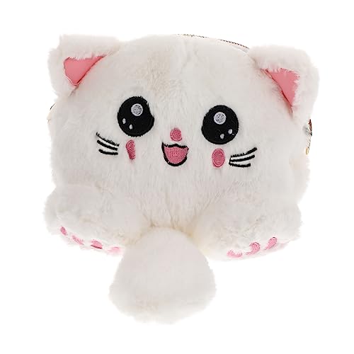 DEARMAMY Umhängetasche Cartoon Plüsch Umhängetasche Plüschtier Umhängetasche Cross Body Geldbörse Geldbörsen Für Frauen Tragbare Umhängetasche Umhängetasche Katzen Geldbörse von DEARMAMY