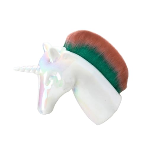 DEARMAMY Unicorn Make-up Pinsel Multifunktionale Weiche Gesichtsbürste Für Lose Puder Und Blush Für Frauen Mit Komfortablem Griff Weiß von DEARMAMY