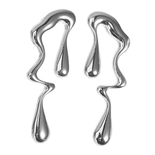 DEARMAMY Unregelmäßige Ohrstecker Damen Leichte Ohrhänger Abstraktes Metall Kunst Design Alltag und Festlichkeit Schmuck von DEARMAMY
