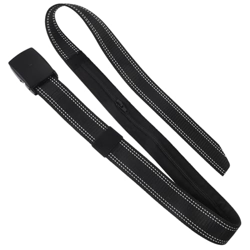 DEARMAMY Versteckter Geldgürtel Für Herren Diebstahlsicherer Taillengürtel Mit Legierungsschnalle Reisegeldgürtel Aus Hochwertigem Material Stilvoll Und Sicher Für Unterwegs von DEARMAMY