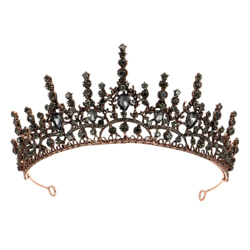 DEARMAMY Vintage Barock Tiara Braut Kopfschmuck Retro Krone für Hochzeit Party Geburtstagsfeier DEARMAMY Vintage Barock Tiara Braut Kopfschmuck Retro Krone für Hochzeit Party Geburtstagsfeier von DEARMAMY