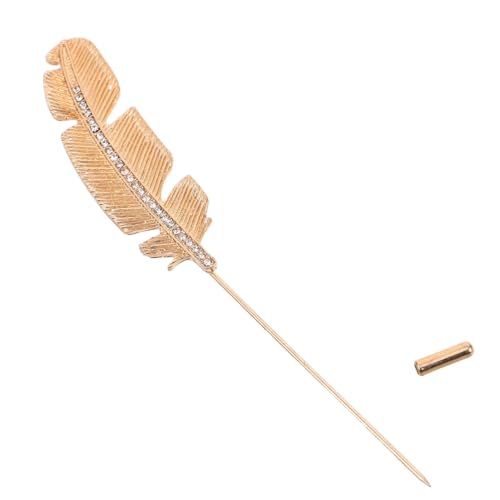 DEARMAMY Retro-vintage-brosche Für Damen Und Herren Blattform Brosche Anstecknadel Accessoire Für Anzüge Jacken Stilvolles Revers von DEARMAMY