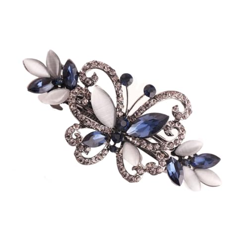 DEARMAMY Vintage Haarklammer Für Damen Eleganter Haarschmuck Für Partys Und Besondere Anlässe Blau von DEARMAMY