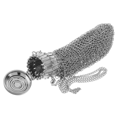 DEARMAMY Vintage Münzbeutel aus Edelstahlnetz mit Drehverschluss Kompakt und Robust Sicherer Aufbewahrung Retro Design für Sammler und Alltag Handlich für Tasche und Hosentasche von DEARMAMY